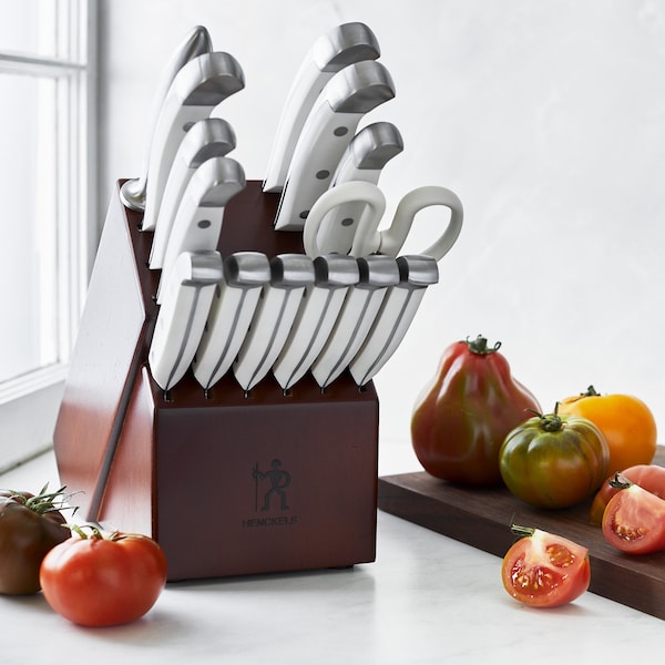 Zwilling J.A. Henckels Knife Block Set, 15-pc, White Handles - 15270-015