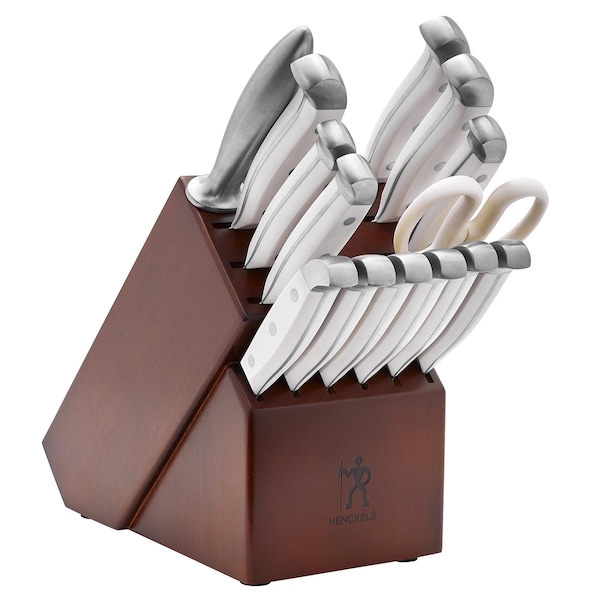 Zwilling J.A. Henckels Knife Block Set, 15-pc, White Handles - 15270-015
