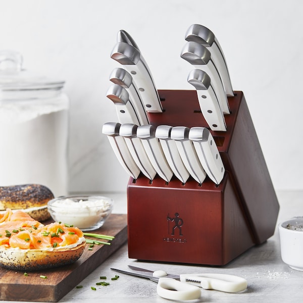 Zwilling J.A. Henckels Knife Block Set, 15-pc, White Handles - 15270-015