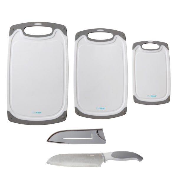 Snow Joe EatNeat 5Piece Cutting Board  Knife Set - SN211005
