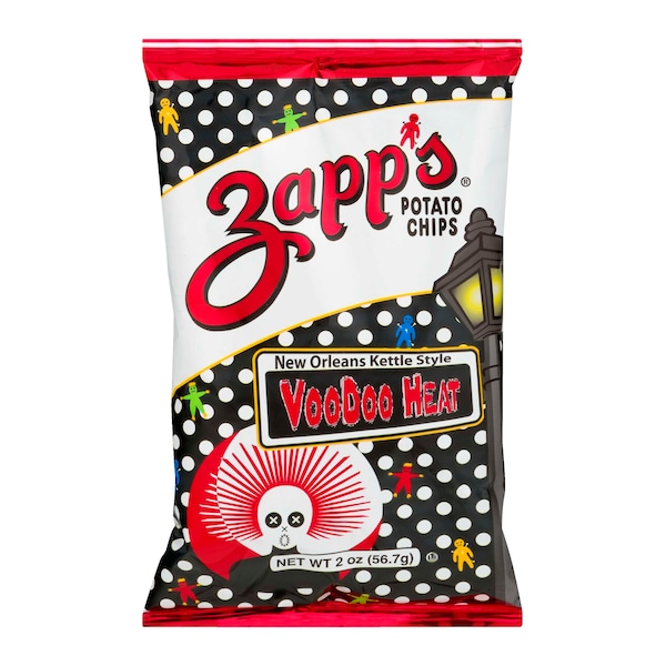 Papas fritas Zapp's Zapp's Papas fritas Voodoo Heat 5 oz, paquete de 25 - 6125
