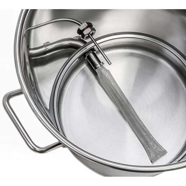Concord BREWSIE 8 Gal/ 32 Quart Stainless Steel Home Brew Kettle Set - BEW-8FK
