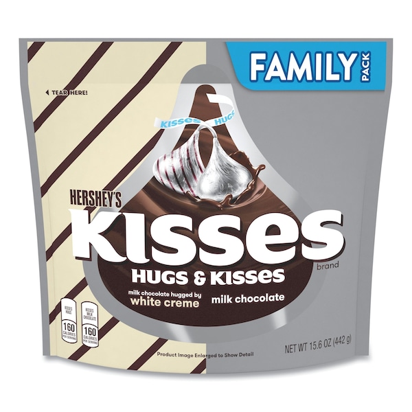 Assortment de Bolsa Familiar Hersheys KISSES and HUGS, 15.6 oz, Paquete de 3 - 12922
