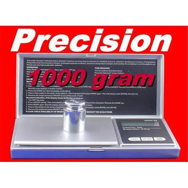American Weigh Scales Amw Signature Series 1000 X 0.1G Silver - AWS-1KG-SIL