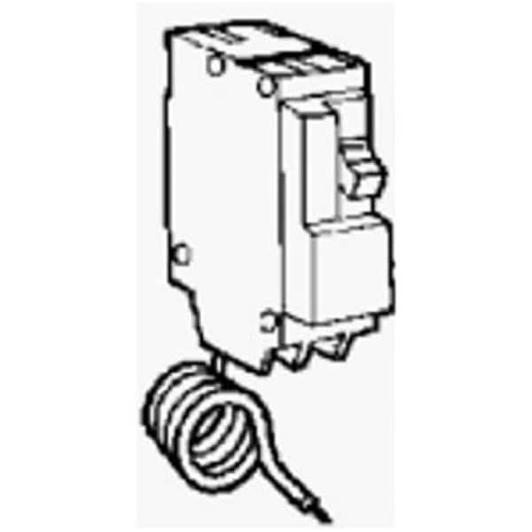 Ge Industrial Solutions Circuit Breaker, THQL Series, 15A, 1 Pole, 120/240V AC, 10kA at 120/240V AC - 206462