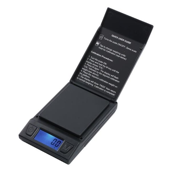 Fast Weigh Fast Weigh TR-600-BLK Digital Pocket Size Scale with Expansion Tray - TR-600-BLK