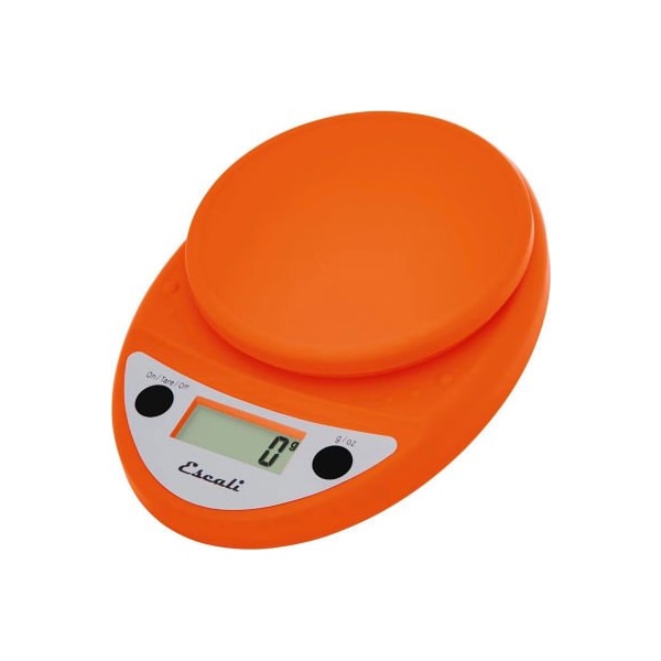Escali Escali P115PO Primo Compact Digital Scale, 5000 g x 1 g, Orange - P115PO