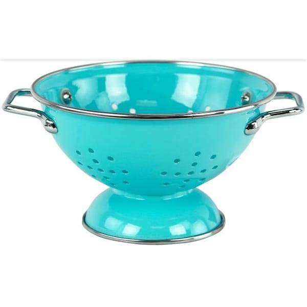 Reston Lloyd Reston Lloyd 18702 1 qt Powder Coated Colander  Turquoise - 18702