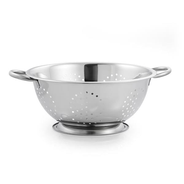 Mcsunley McSunley 6018296 11 x 13.5 in. Stainless Steel Deep Design Colander; Silver - 6018296