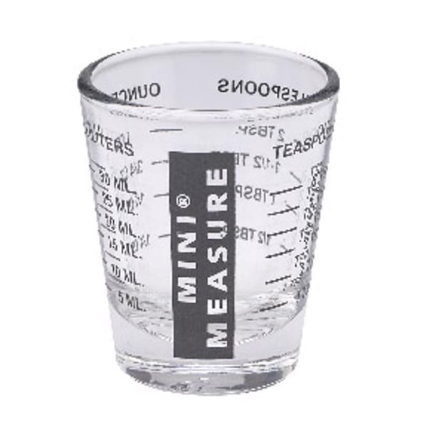 Mini Measure Harold's Kitchen 2  Glass Red Measuring Cup - 13211BLK