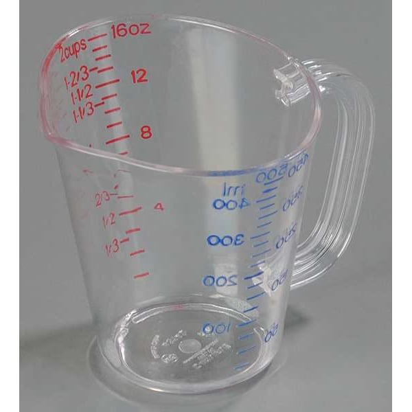 Carlisle Foodservice Measure Cup, Clear, PK6 - 4314207