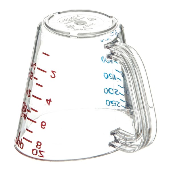 Carlisle Foodservice Commercial Measuring Cup, 1 cup, Clear - 4314107
