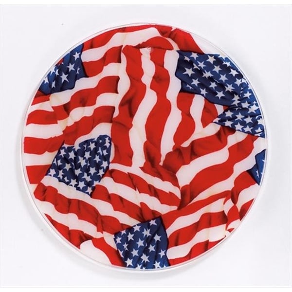Andreas Andreas JO-2 American Flag Round Silicone Mat Jar Opener - Pack of 3 trivets - JO-2