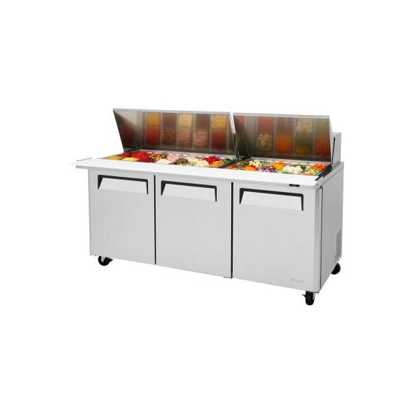 Turbo Air M3 Series - Mega Top Sandwich/Salad Table 72-1/2"W - 3 Door - MST-72-30-N