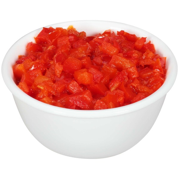 Dunbar Dunbar Pimientos en cubos sin pelar de 102 oz., paquete de 6 - 07084603060001