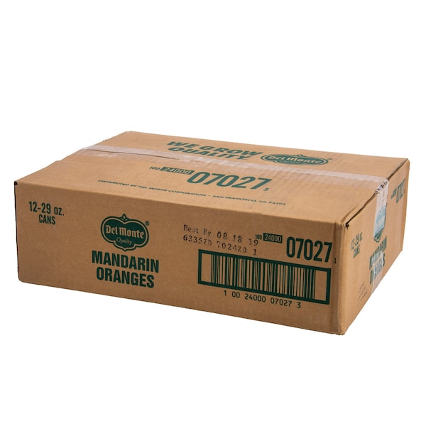 Del Monte en almíbar ligero Mandarina 29 oz. Lata, paquete de 12 - 2001169