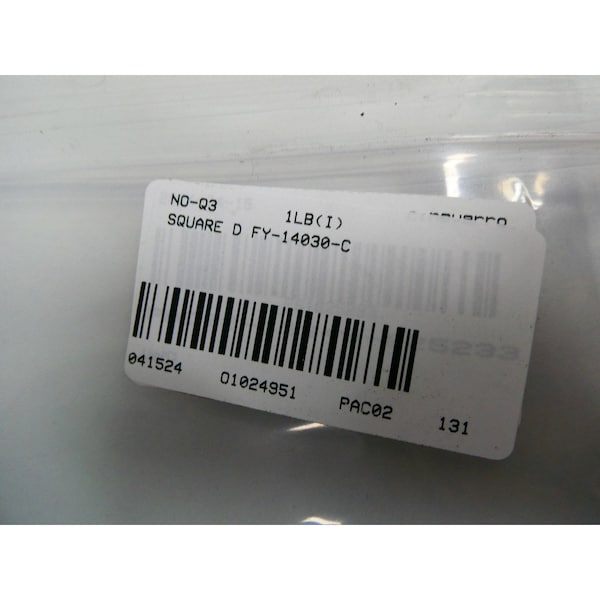 Square D 1P 30A AMP 277V-AC MOLDED CASE CIRCUIT BREAKER - FY-14030-C