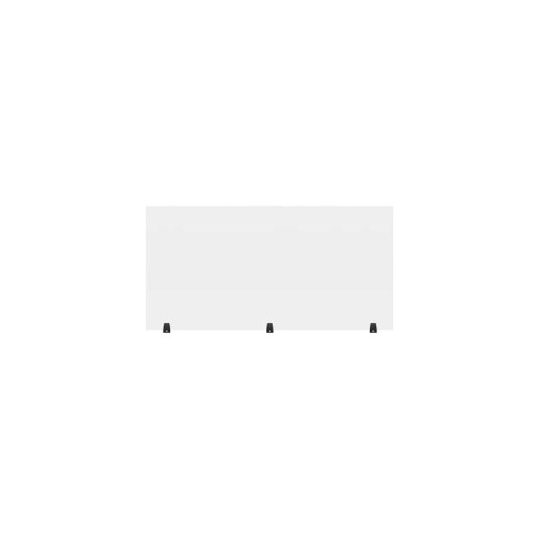 Luxor Luxor RECLAIM Acrylic Sneeze Guard Desk Divider, Freestanding  60 x 30  Clear - DIVTT-6030C