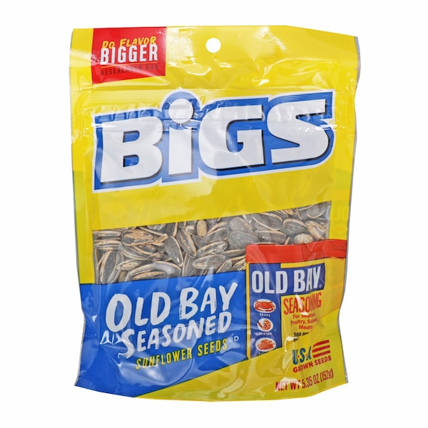 Semillas de Girasol Peladas Saazonadas con Old Bay de Bigs 5.35 oz, paquete de 12 - 1601201076