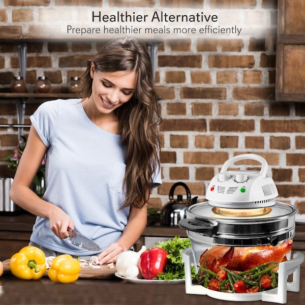 Nutrichef Halogen Oven Air-Fryer / Infrared Convec - PKAIRFR48.5