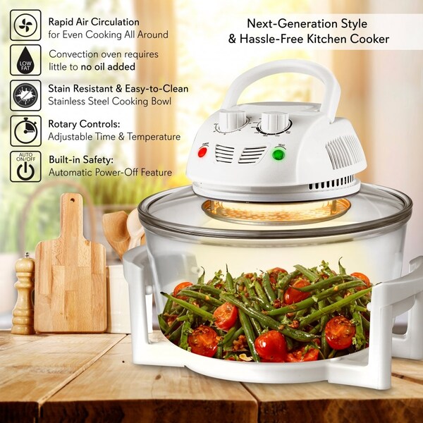 Nutrichef Halogen Oven Air-Fryer/Infrared Convecti, PKAIRFR48 - PKAIRFR48