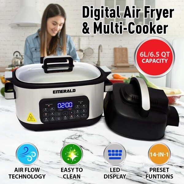 Ember Emerald 14 in 1 Multi Cooker   Air Fryer Duo - SM-AIR-1863
