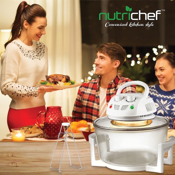 Nutrichef Halogen Oven Air-Fryer/Infrared Convection Cooker - AZPKAIRFR48