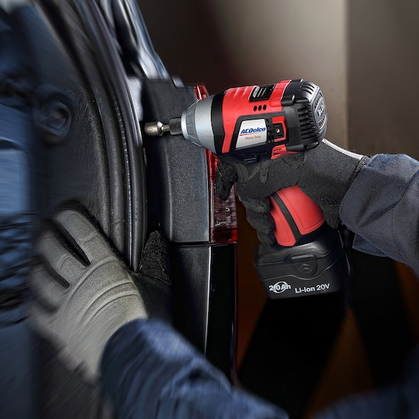 Acdelco A20 20V Li-ion BRUSHLESS Impact Driver, 1-Battery Kit - ARI20155-M