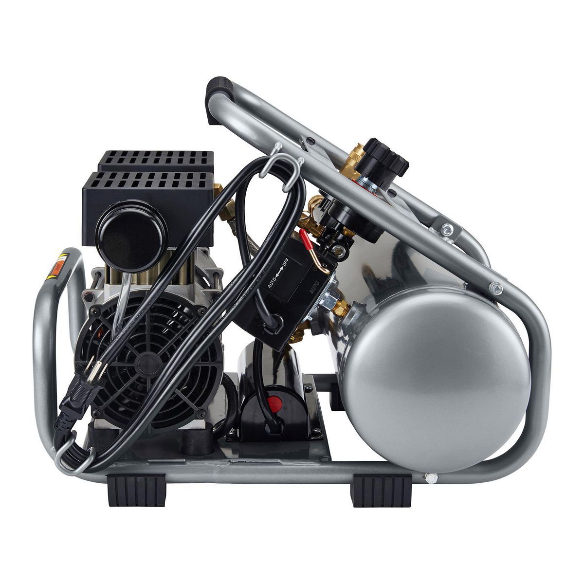 Fortaleza 2 Galones 135 PSI, Compresor de Aire para Sitios de Trabajo de Mano Ultra Silencioso - 64596