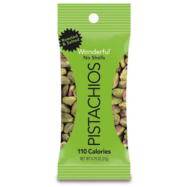 Pistaches Maravillosos Tostados y Salados sin Cáscara Pistaches 0.75 oz., Paquete de 96 - 070146A25H