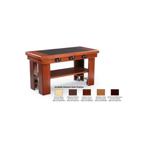 Vollrath Co Vollrath® Induction Buffet Table, 7552382, Dark Cherry, 76" X 30" - 7552382
