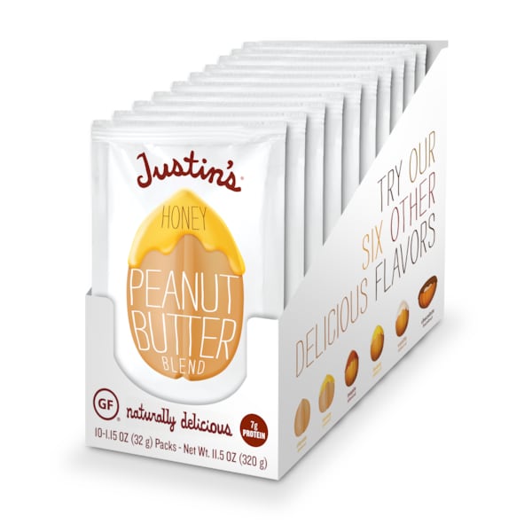 Mantequilla de cacahuate y miel de Justin 1.15 oz., paquete de 60 - 78494