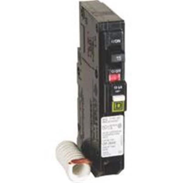 Square D Combination Circuit Breaker, QO Series, 15A, 1 Pole, 120V AC, 10kA at 120V AC - SQ387811