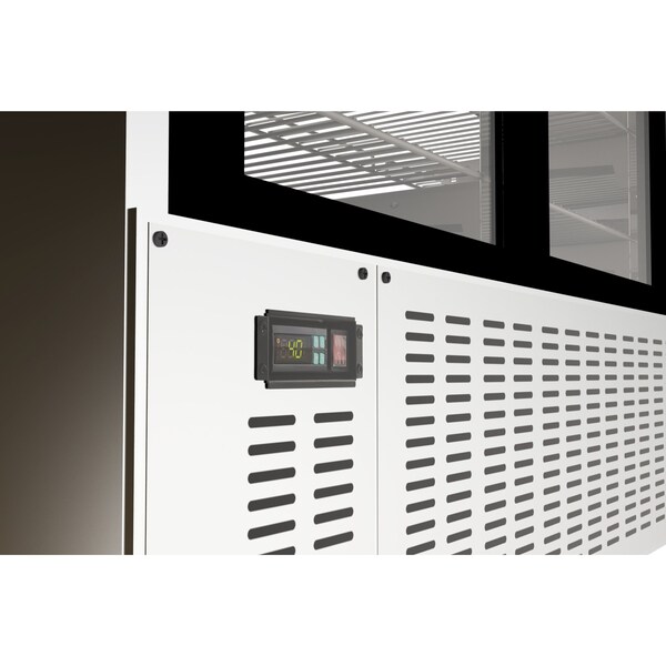 Koolmore 82" Deli Case and Meat Display Stainless-Steel Refrigerator, Multi-Tiered Shelves, Curved Glass Front - RD32C-SS