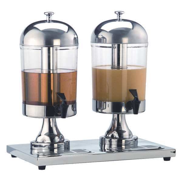 American Metalcraft Double Juice Dispenser, Silver - JUICE2