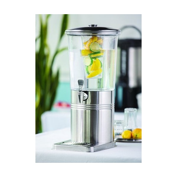 Service Ideas Levigo Cold Beverage Dispenser with Stainless Spigot, 3.5 Gallon - LEV35GBSSS