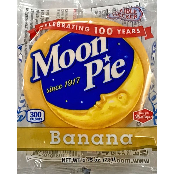 Sándwich de malvavisco de doble piso de plátano Moonpie Moonpie, 2.75 oz., PK81 - 81003