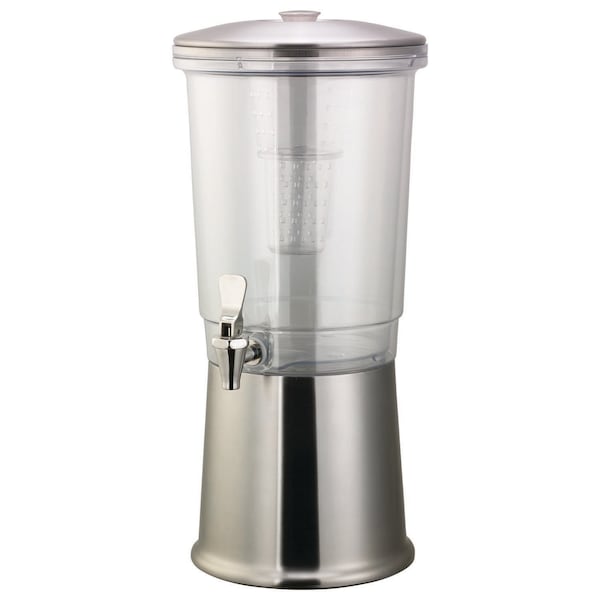Service Ideas Double Wall Cold Beverage Dispenser, 3 Gallon, Stainless Steel - CBDDW3GSS