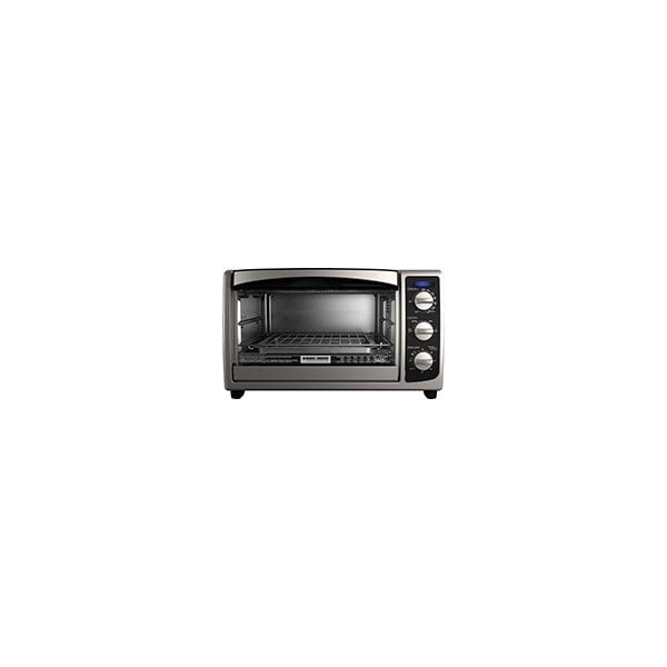 Black & Decker Black+Decker TO1675B Toaster Oven, Stainless Steel, Black - TO1675B