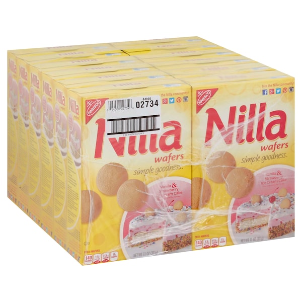 Nabisco Nilla Wafer Cookies 11 oz., paquete de 12 - 02734