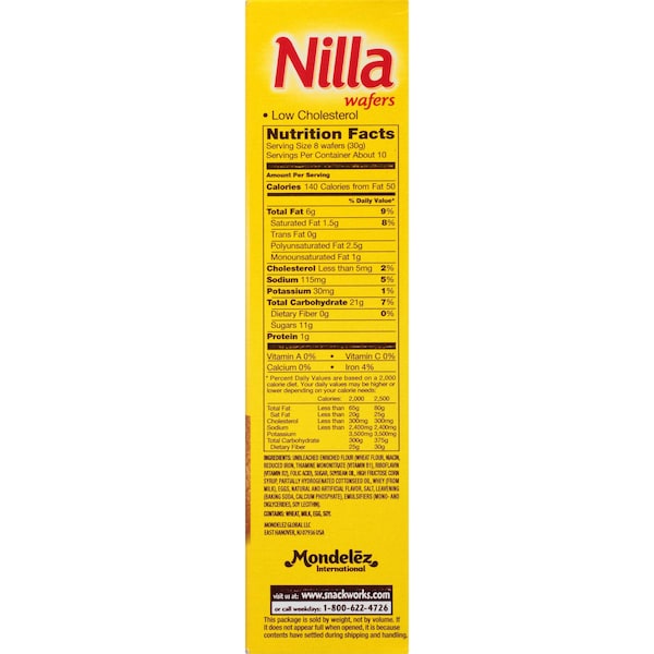 Nabisco Nilla Wafer Cookies 11 oz., paquete de 12 - 02734