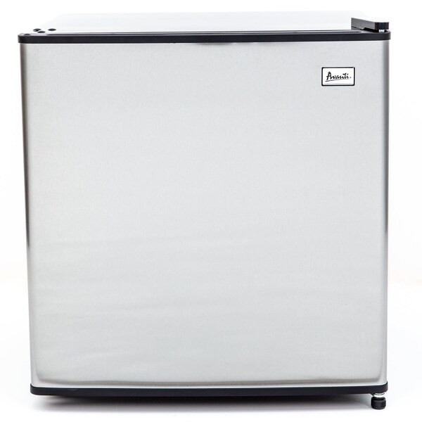 Avanti Avanti 1.4 cu. ft. Refrigerator or Freezer, Platinum with Black Cabinet - VFR14PS-IS