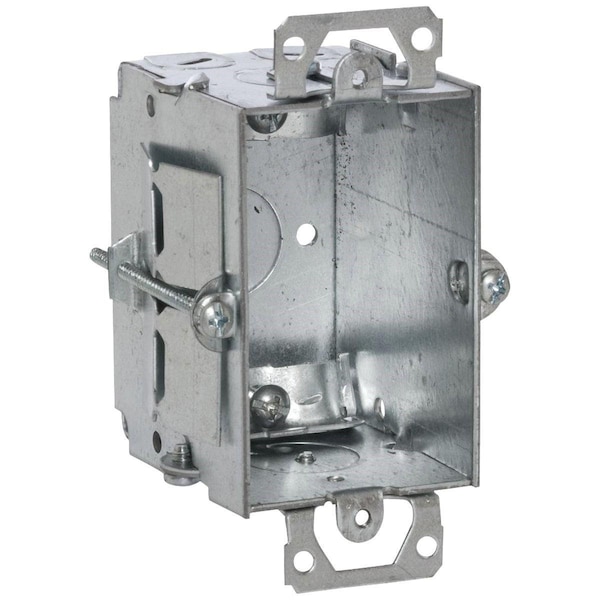 Southwire Electrical Box, 12.5 cu in, Wall Box Type, 1 Gang, Steel, Rectangular Shape - G601-OWR-UPC