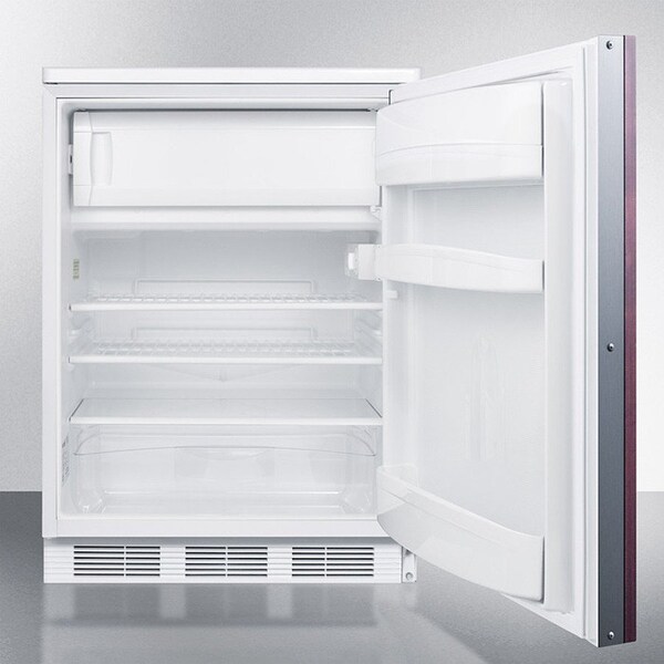 Summit Appliance Div. Summit-Built-In UC Refrigerator-Freezer, Cycle Defrost, Convertible Door Frame, WH - CT66LWBIIF