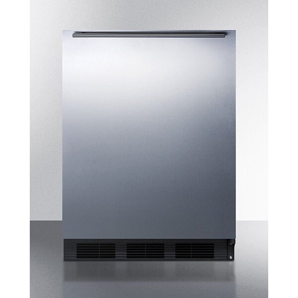 Summit Appliance Div. Summit  Freestanding All Refrigerator 5.5 Cu. Ft. Black/Stainless Steel - FF7BKSSHH