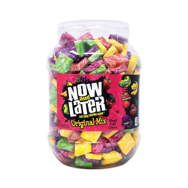 Ahora y más tarde, dulces de fruta surtidos, sabores variados, envase de 60 oz, 365 piezas - 630550.