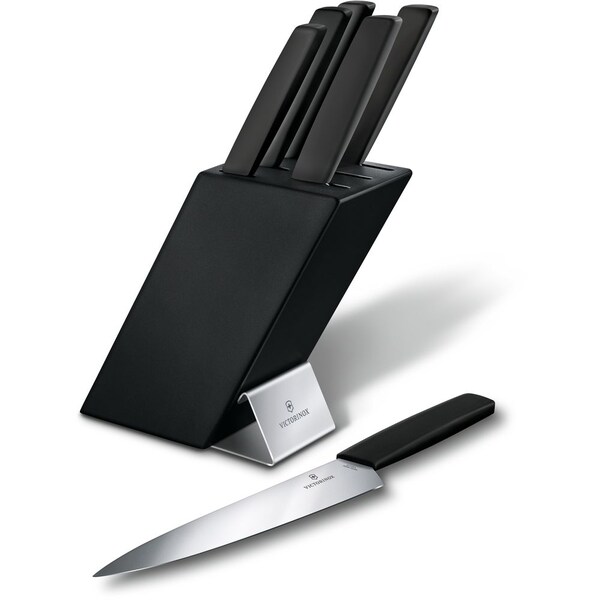 Swiss Army Brands 2024 Victorinox Kitchen Swiss Modern 6-Piece Block Set Black - VIC-6.7186.63