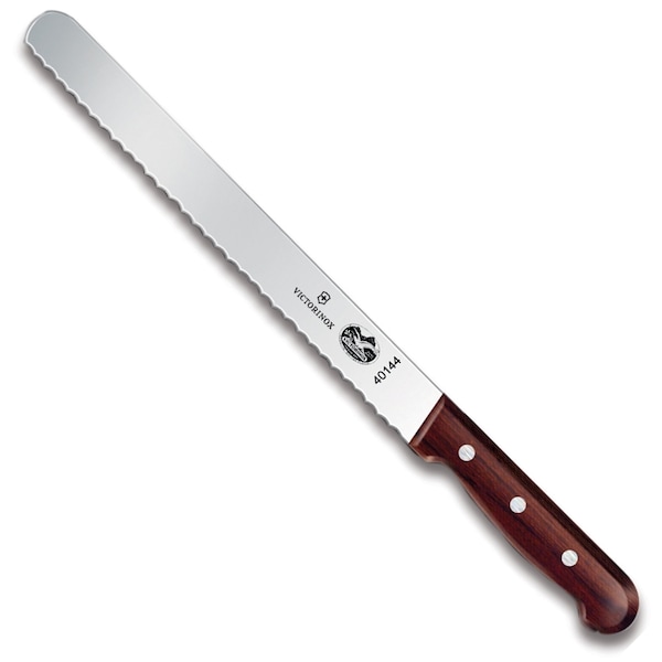Swiss Army Brands Victorinox 40144 Kitchen Wood Slicing - Serrated , 10In Roast Beef Blade, 10.25In Width At Handle - VIC-5.4230.25