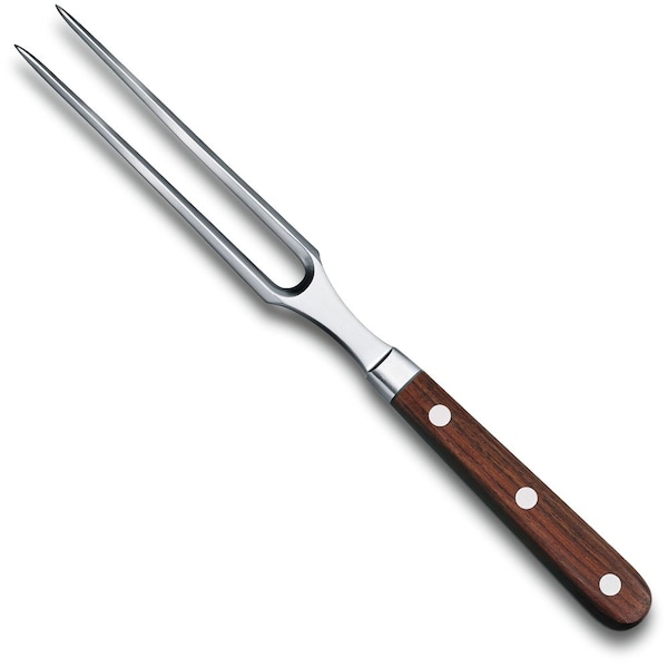 Swiss Army Brands 2024 Victorinox Kitchen Grand Maitre Carving 6In Fork Wood Packaged - VIC-7.7230.15G