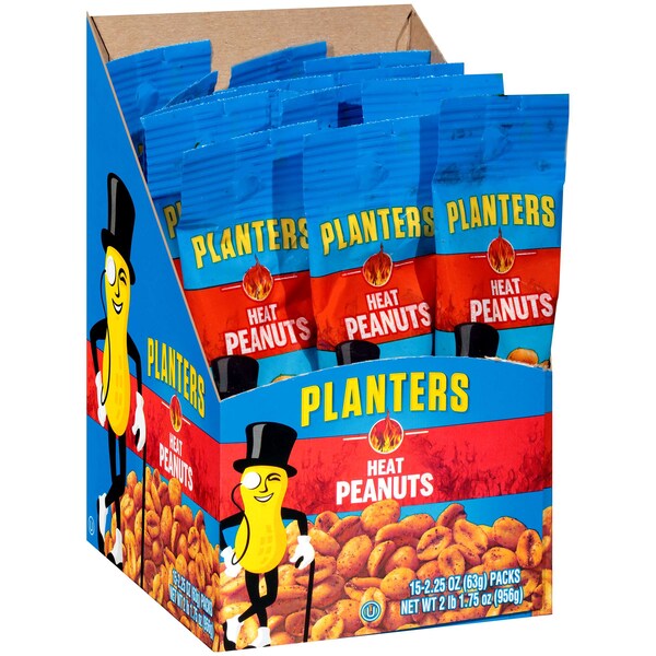 Planters Heat Peanut 2.25 oz. Tubo, PK45 - 10029000022031

(A continuación puede ser: )
Planters Maní Caliente 2.25 oz. Tubo, Paquete de 45 - 10029000022031